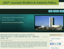 Tablet Screenshot of anistiapolitica.org.br